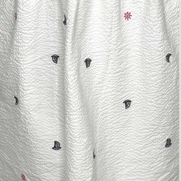 Lilly Pulitzer Quinn Let It Rip Embroidery Jersey Seersucker Combo Mini Dress - Picture 8 of 11